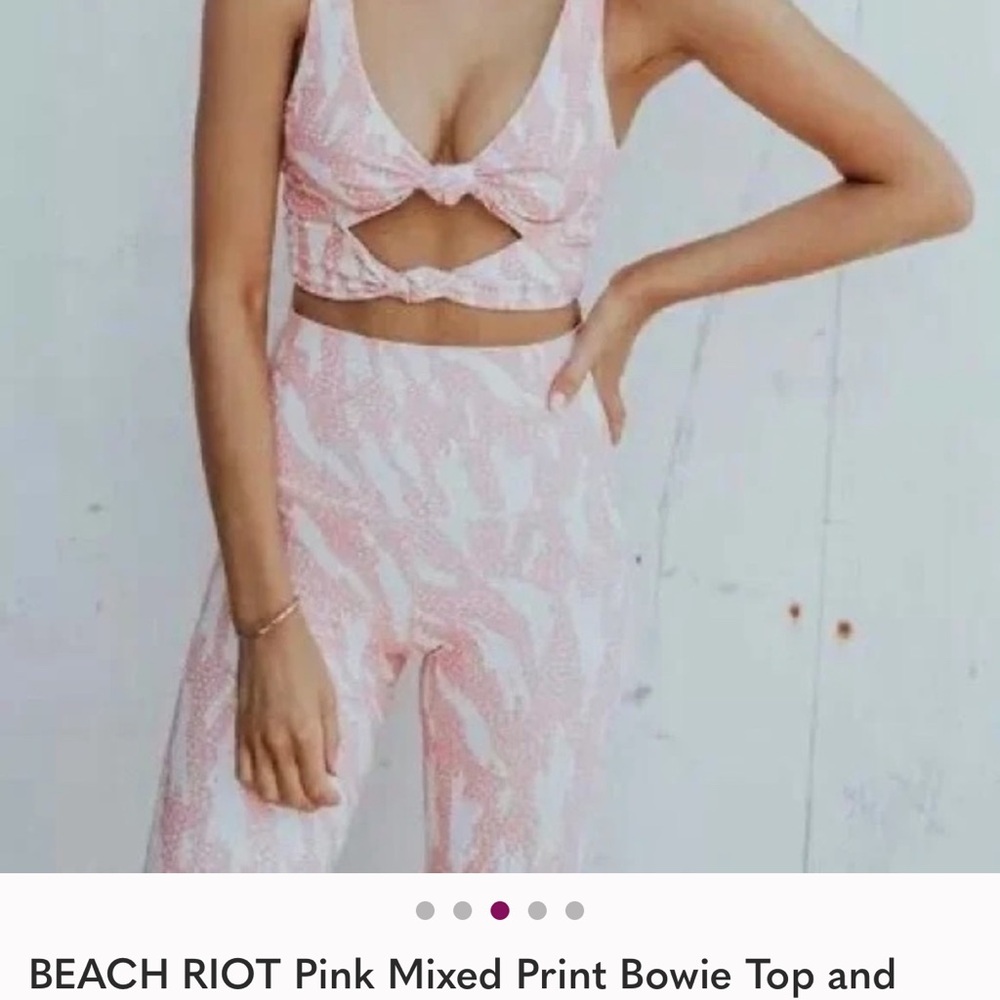 Beach Riot Pink Mixed Print Set